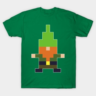 Leperchaun Gnome in Pixel T-Shirt